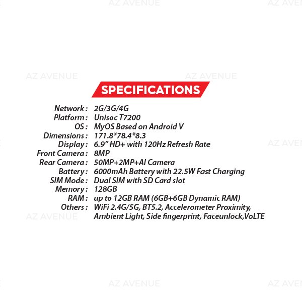 (New) ZTE Nubia V70 Max 6GB+128GB Grey / Green Smartphone (Unlocked) 3 OZ NUBIA V70 Max S1