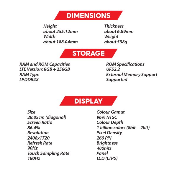 (New) OPPO Pad Neo 8GB+256GB Purple Tablet (LTE) 6 OZ OPPO Pad Neo LTE S1