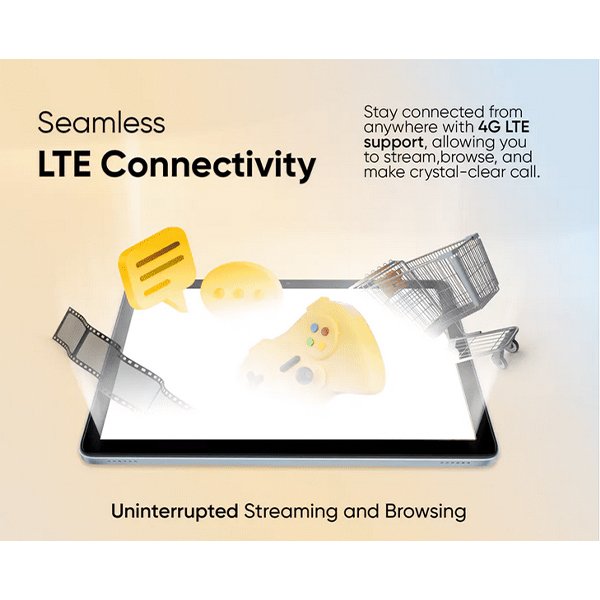 (New) Realme Techlife Pad Neo 8GB+256GB Blue / Grey Tablet (LTE) 6 REALME Techlife Pad Neo 5