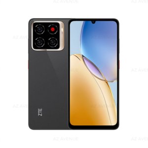 (New) ZTE Blade A56 4GB+128GB Black / Yellow Smartphone (Unlocked)