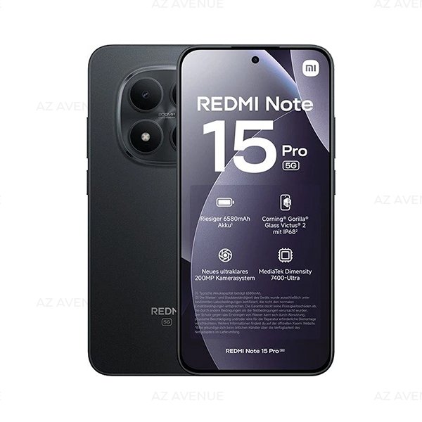 (New) Redmi Note 15 Pro 5G 8GB+512GB Black / Purple / Titanium Smartphone (Unlocked) 1 REDMI Note 15 Pro 5G 2
