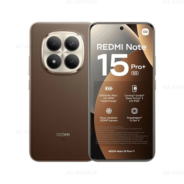 (New) Redmi Note 15 Pro Plus 5G 12GB+512GB Black / Blue / Brown Smartphone (Unlocked) 15 REDMI Note 15 Pro Plus 5G 4