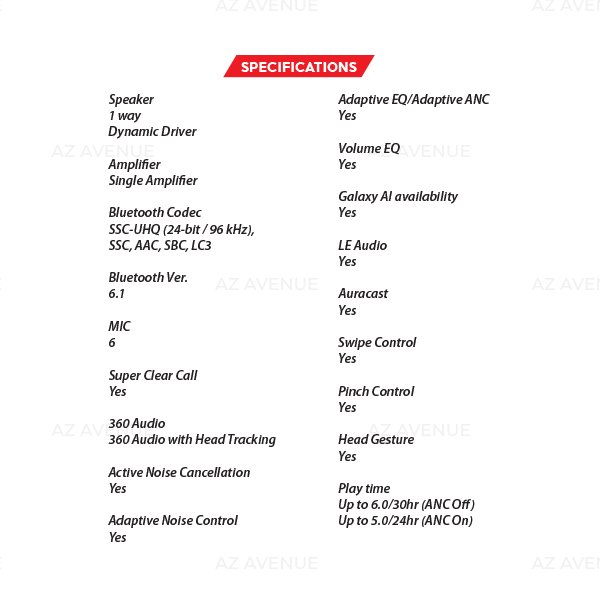 (New) Samsung Galaxy Buds 4 Black / White Earbuds (R540) 27 OZ SAMSUNG Galaxy Buds4 S1