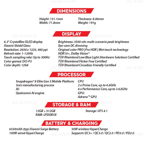 (New) Xiaomi 17 5G 12GB+512GB Black / Blue / Green / Pink Smartphone (Unlocked) 5 OZ XIAOMI 17 S1