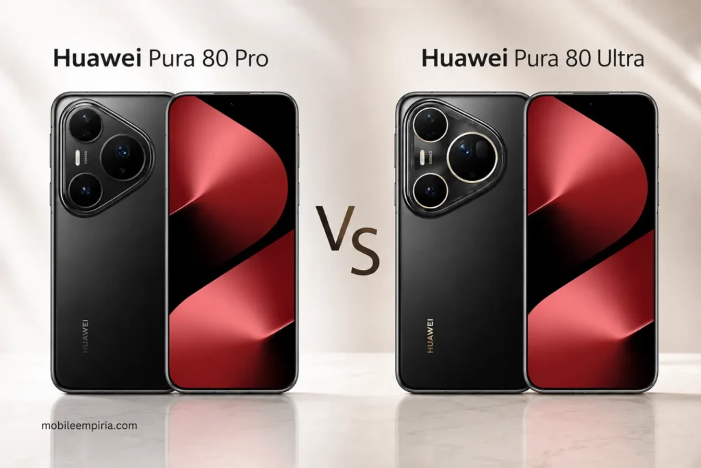 Huawei Pura 80 Pro vs Ultra: Which Phone Should You Buy? 1 Huawei Pura 80 Pro vs Huawei Pura 80 Ultra comparison hero image with two premium smartphones side by side